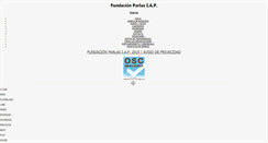 Desktop Screenshot of fundacionparlas.org
