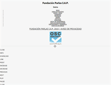 Tablet Screenshot of fundacionparlas.org